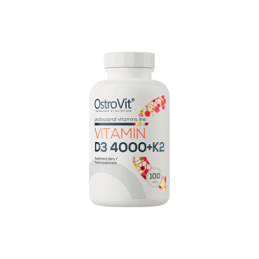 Вітамін OstroVit Vitamin D3 4000 + K2, 100 таблеток