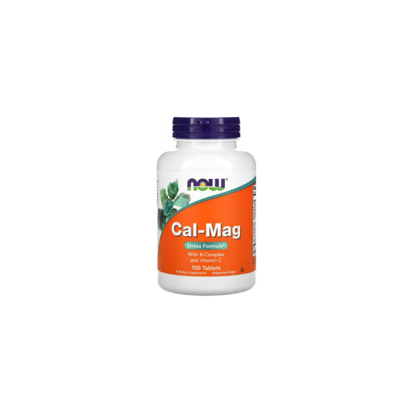 Кальцій та магній Now Foods Cal-Mag Stress Formula, 100 таблеток