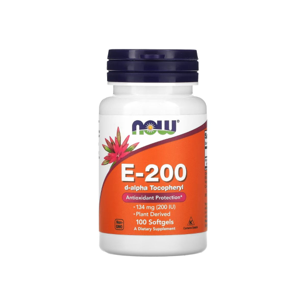 Вітамін Now Foods E-200 D-Alpha Tocopheryl, 100 софтгелів