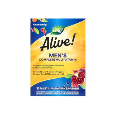 Мультивітаміни для чоловіків Nature's Way Alive! Men's, 50 таблеток 