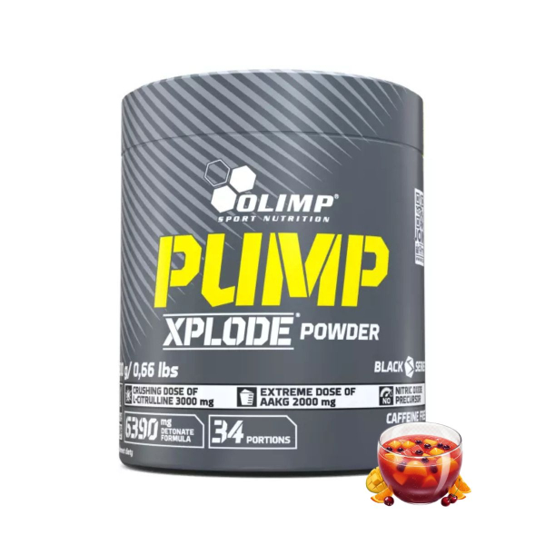 Передтренувальний комплекс Olimp Pump Xplode Powder (фруктовий пунш) 300 г
