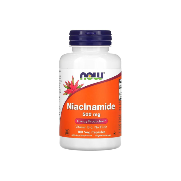 Витамин В3 Now Foods Niacinamide, 500 мг, 100 капсул