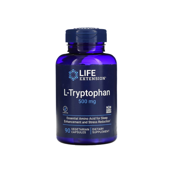 Добавка Life Extension L-Tryptophan, 500 мг, 90 капсул