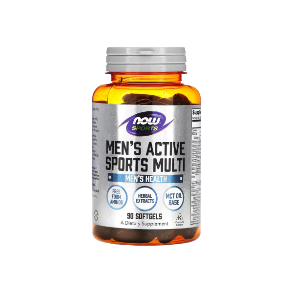 Мультивітаміни для чоловіків Now Foods Men’s Active Sports Multi, 90 софтгелів