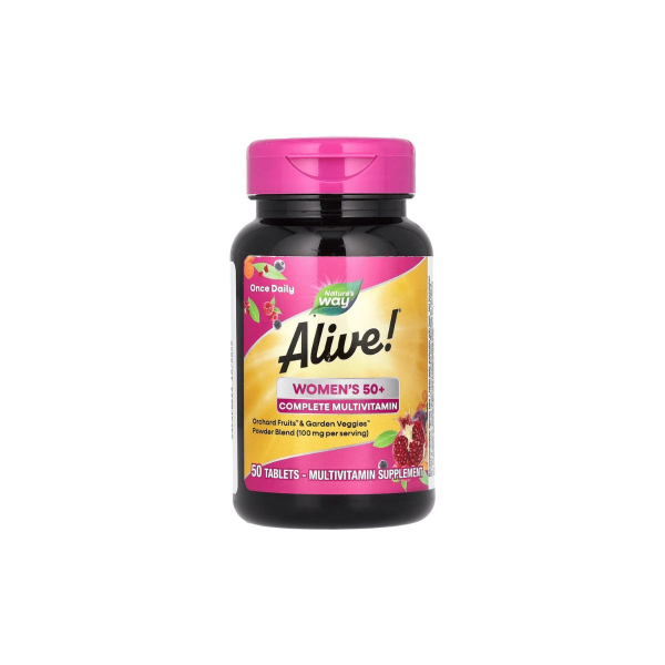 Вітаміни для жінок 50+ Nature's Way Alive! Women's 50+ Complete Multivitamin, 50 таблеток 