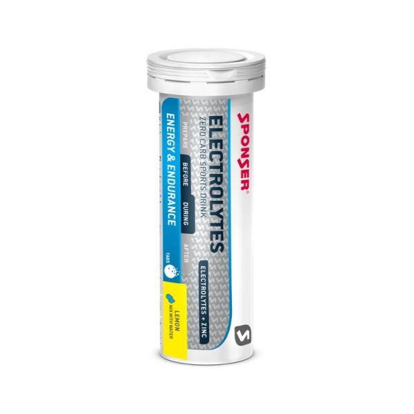 Электролиты в таблетках Sponser Electrolytes (лимон) 45 г