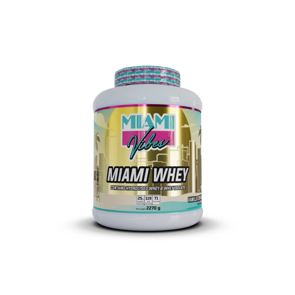 Сироватковий протеїн MIAMI VIBES Miami Whey (ванільні вершки) 2270 г
