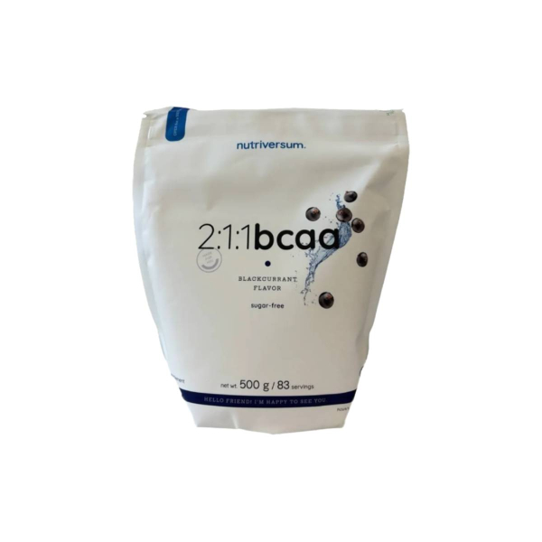 Амінокислоти Nutriversum 2:1:1 BCAA sugar free (чорна смородина) 500 г