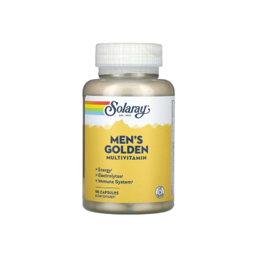 Мультивітаміни Solaray Men's Golden Multi-Vitamin, 90 капсул