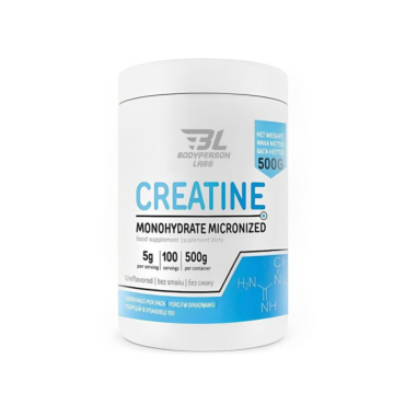 Креатин моногідрат Bodyperson Labs Creatine Monohydrate (чистий) 500 г