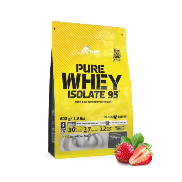 Протеин Olimp Pure Whey Isolate 95 (клубника) 600 г