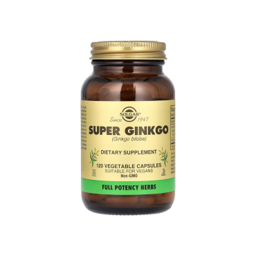 Гінкго білоба Solgar Super Ginkgo, 120 капсул