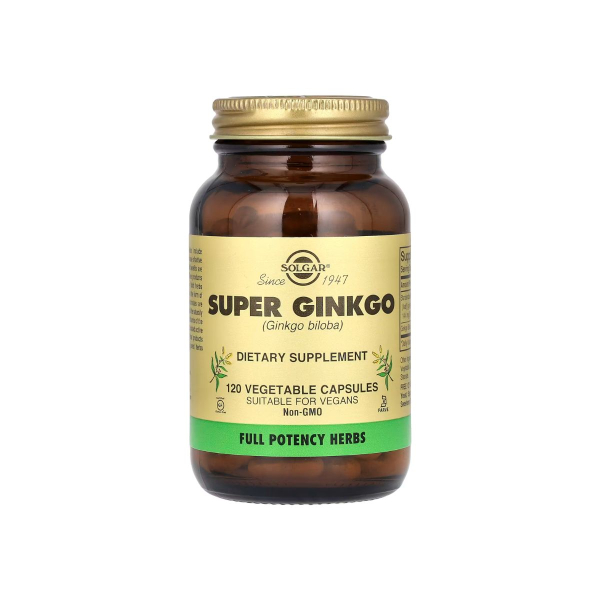 Гінкго білоба Solgar Super Ginkgo, 120 капсул