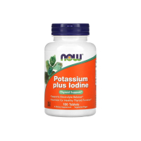 Калий и йод Now Foods Potassium Plus Iodine, 180 таблеток