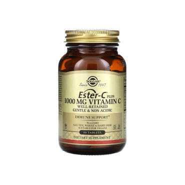 Витамин Solgar Ester-C Plus Vitamin C, 1000 мг, 60 таблеток