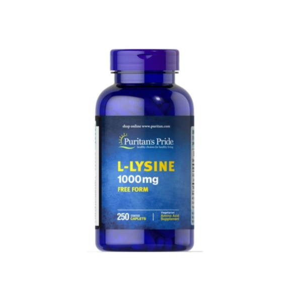 Амінокислота Puritan's Pride L-Lysine, 1000 мг, 250 капсул