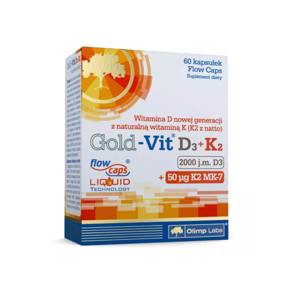 Вітаміни Olimp Gold Vit D3+K2 2000 IU, 60 капсул