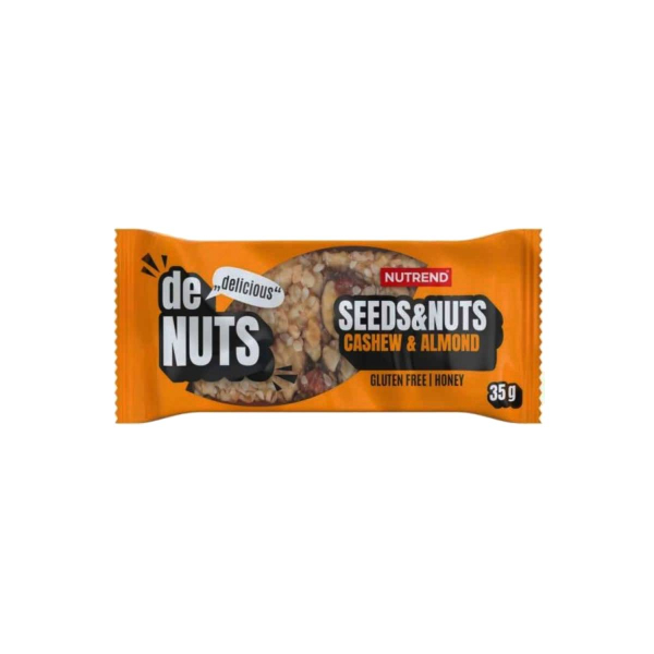 Батончик зерновий Nutrend Denuts Seeds & Nuts (кеш’ю + мигдаль) 35 г