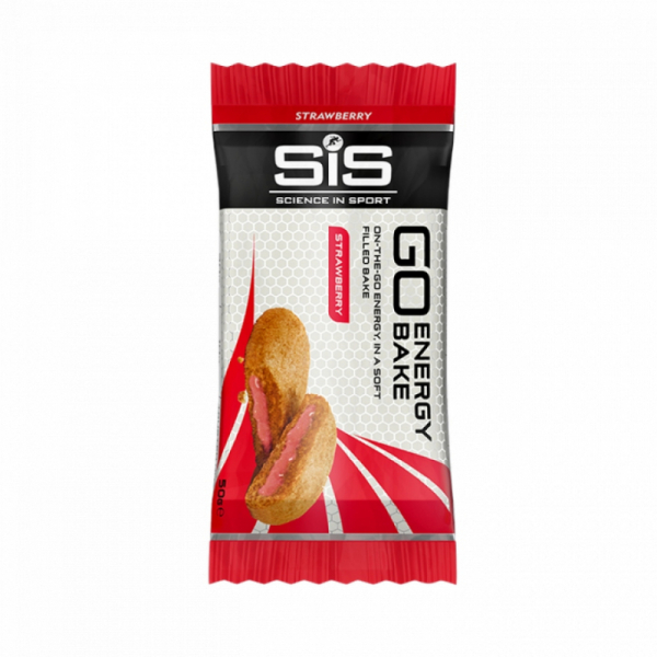 Печиво з начинкою SiS GO Energy Bake (полуниця) 50 г