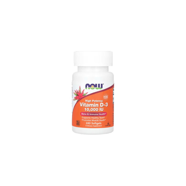 Витамин Now Foods Vitamin D-3, 10000 IU, 240 софтгелей