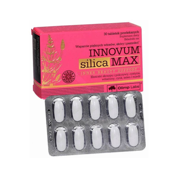 Вітаміни для волосся, шкіри та нігтів Olimp Innovum Silica Max, 30 таблеток