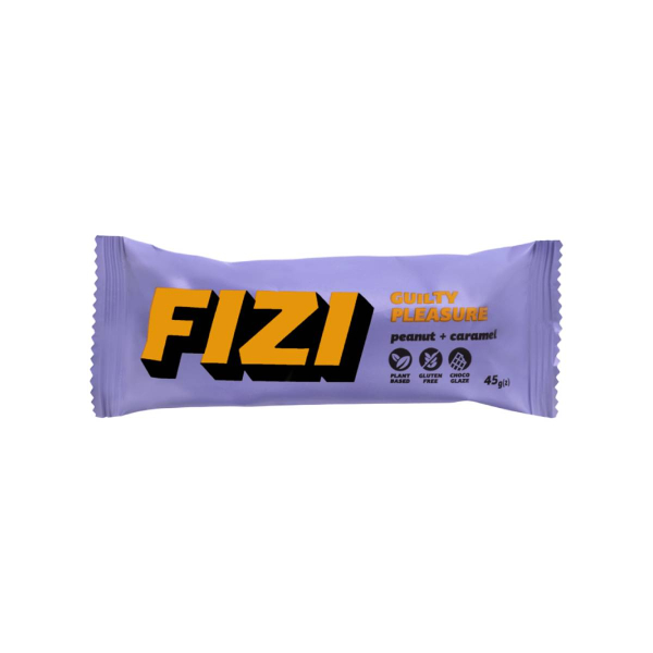 Батончик у шоколадній глазурі Fizi Guilty Pleasure (арахіс - карамель) 45 г 