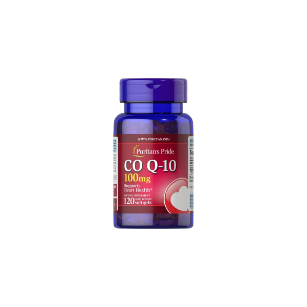 Коензим Puritan's Pride Q-SORB™ Co Q-10, 100 мг, 120 софтгелів