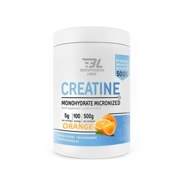 Креатин моногідрат Bodyperson Labs Creatine Monohydrate (апельсин) 500 г