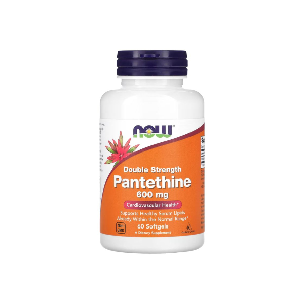 Вітамін B5 Now Foods Pantethine, 600 мг, 60 софтгелів