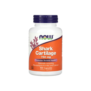 Добавка Now Foods Shark Cartilage, 750 мг, 100 капсул
