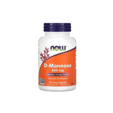 D-манноза Now Foods D-Mannose, 500 мг, 120 капсул
