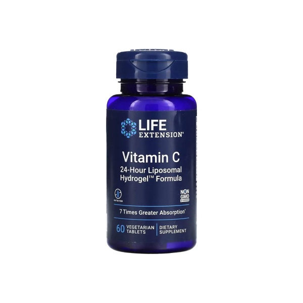 Вітамін Life Extension Vitamin C 24Hour Liposomal Hydrogel Form, 60 таблеток