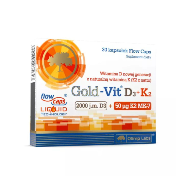 Вітаміни Olimp Gold Vit D3+K2 2000 IU, 30 капсул