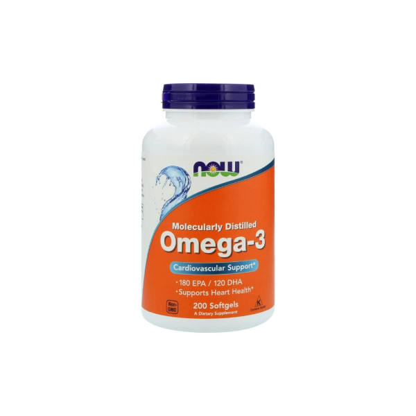 Омега-3 Now Foods Omega-3, 1000 мг, 200 софтгелів