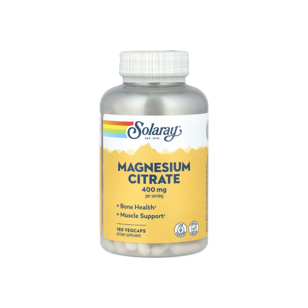 Цитрат магнію Solaray Magnesium Citrate, 400 мг, 180 капсул