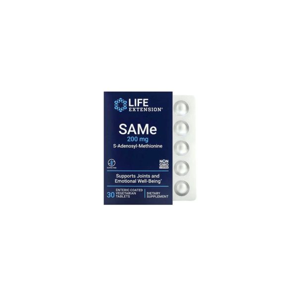 Дисульфат тозилат Life Extension SAMe, 200 мг, 30 таблеток