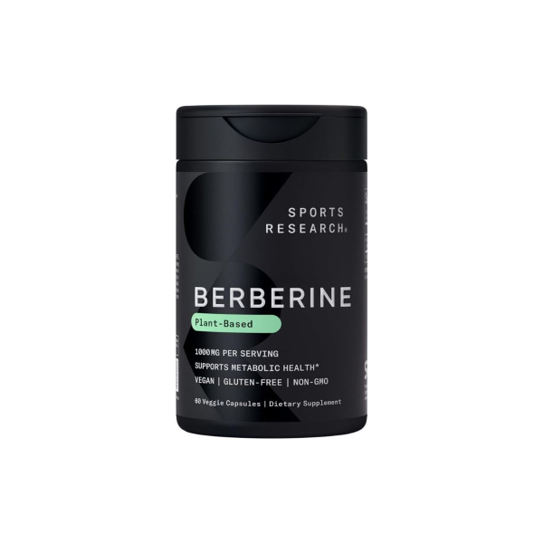 Берберін Sports Research Berberine, 500 мг, 60 капсул 