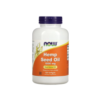 Масло из семян конопли Now Foods Hemp Seed Oil, 1000 мг, 120 софтгелей