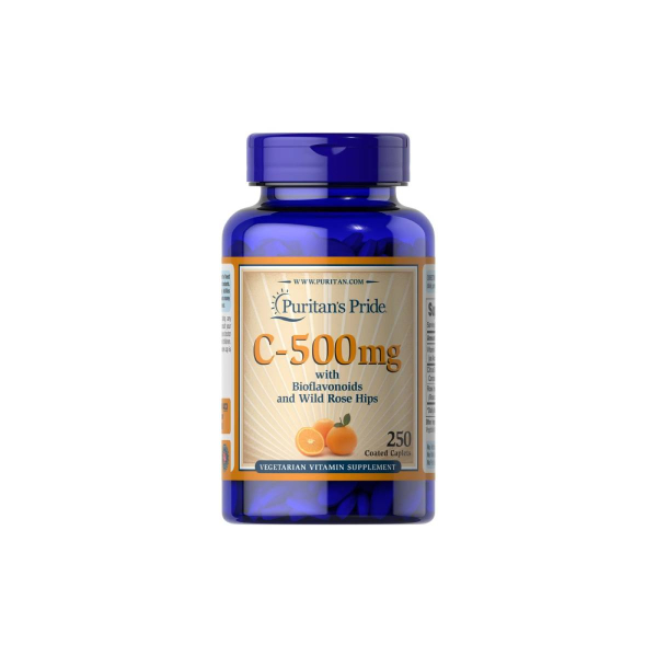 Вітамін C з шипшиною Puritan's Pride Vitamin C with Rose Hips Time Release, 500 мг, 250 капсул