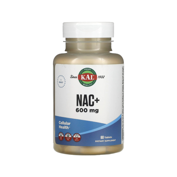 Добавка KAL NAC+, 600 мг, 60 таблеток 