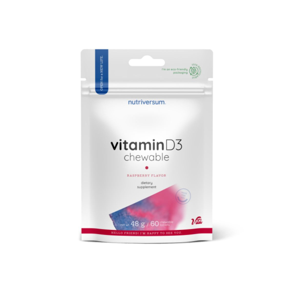 Витамин Nutriversum Vitamin D3, 60 жевательных таблеток