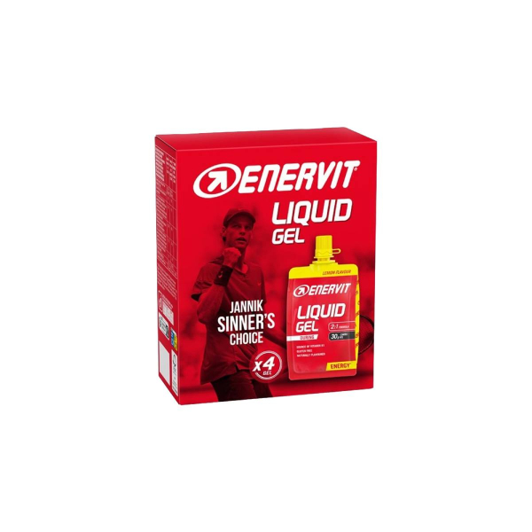 Рідкий енергетичний гель Enervit Liquid Gel (лимон) 4x60 мл