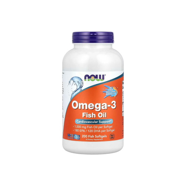 Омега-3 Now Foods Omega-3 FO 180/120 Gelatin, 1000 мг, 200 капсул
