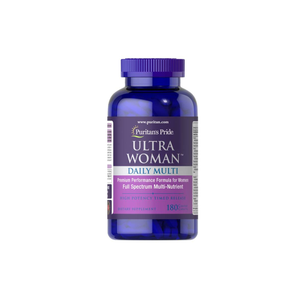 Вітаміни для жінок Puritan's Pride Ultra Woman Daily Multi Timed Release, 180 капсул 