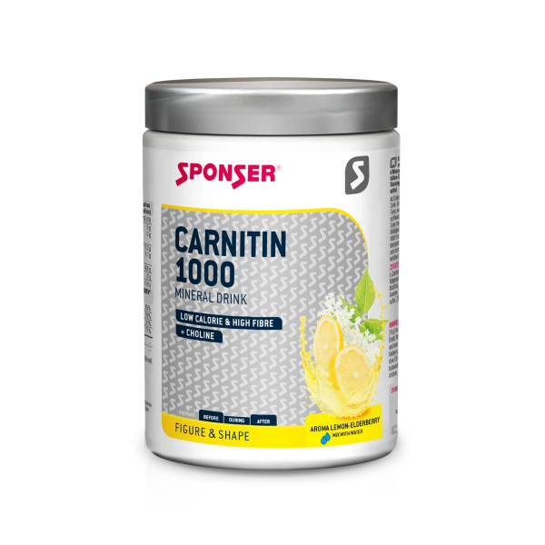 Жироспалювач Sponser Carnitine 1000 (лимон - бузина) 400 г 