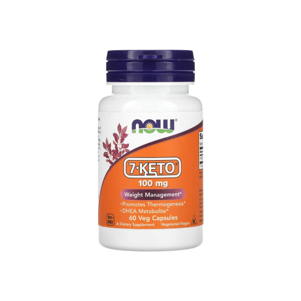 Харчова добавка Now Foods 7-KETO, 100 мг, 60 капсул