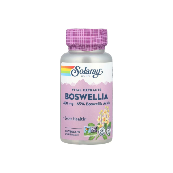 Екстракт босвелії Solaray Boswellia Resin Extract, 450 мг, 60 капсул