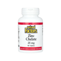 Хелат цинка Natural Factors Zinc Chelate, 25 мг, 90 таблеток