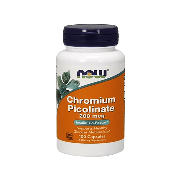 Піколінат хрому Now Foods Chromium Picolinate, 200 мкг, 100 капсул