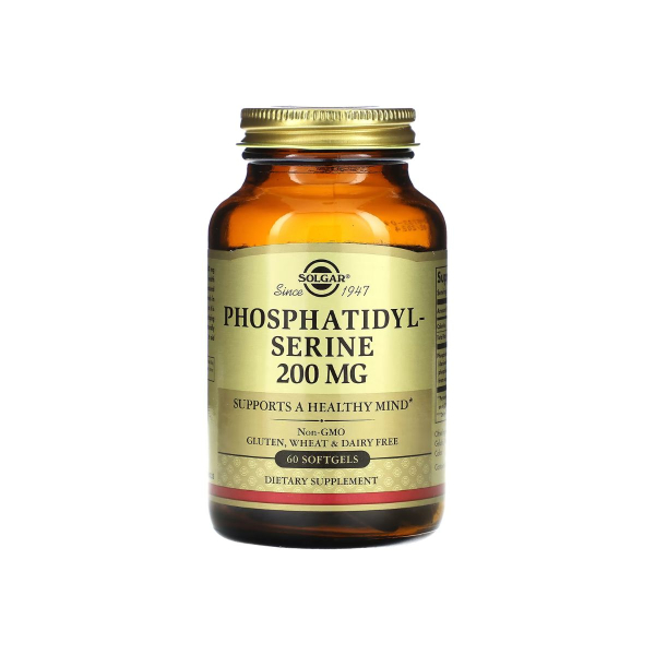 Добавка Solgar Phosphatidylserine, 200 мг, 60 капсул